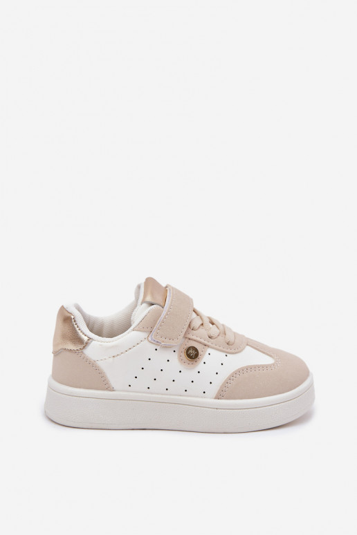 baskets Chaussures modèle baskets Puéril avec attaches adhésives beige Zarina baskets Chaussures modèle baskets Puéril avec attaches adhésives beige Zarina