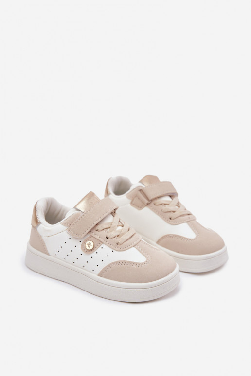 baskets Chaussures modèle baskets Puéril avec attaches adhésives beige Zarina baskets Chaussures modèle baskets Puéril avec attaches adhésives beige Zarina