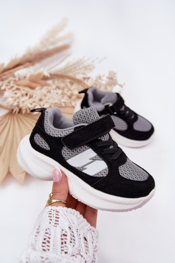 sportschoenen Sneakers model schoenen Kinderen met zelfklevende bevestigingsmiddelen ZInart en-grijs Selinea