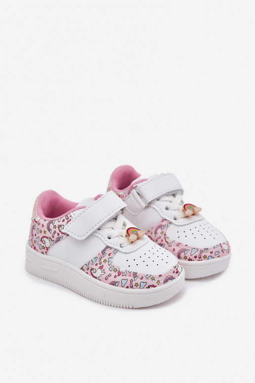 Kinder-Sneaker Turnschuhe Einhörner pinke Farbe Thalia