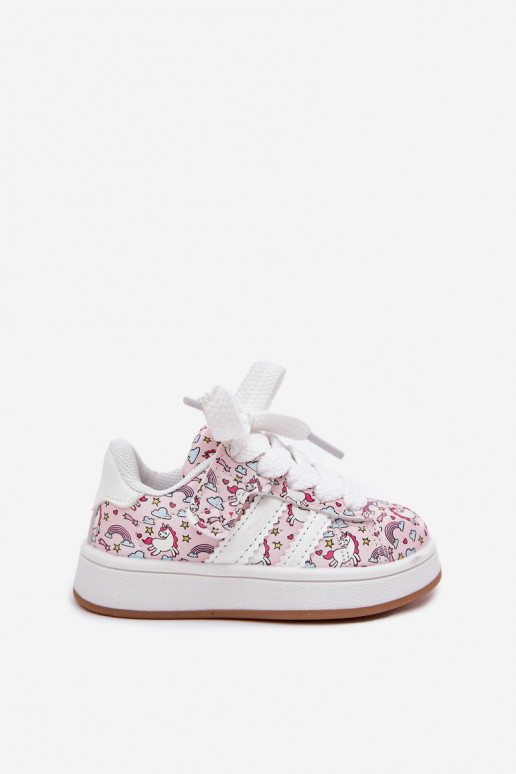 baskets Puéril Avec un thème Jednorożca couleur rose Ilana
