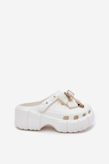 Slippers Kinderen Kinderen LichtgeInicht pantoffels met linten I Ozdobami Initte kleur Selvana 2