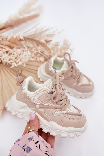 Turnschuhe Sneakers Stilvollllschuhe Kindisch Beige Tilvianea