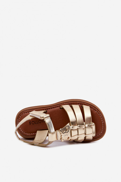 Kinderen sandalen Met sierlijk Detalem gouden kleur Serina