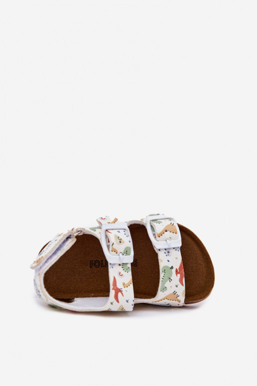 Kindersandalen Auf einer Korksohle mit Schnallen Dinosaurier Verschiedene Farben Thessa Kindersandalen Auf einer Korksohle mit Schnallen Dinosaurier Verschiedene Farben Thessa