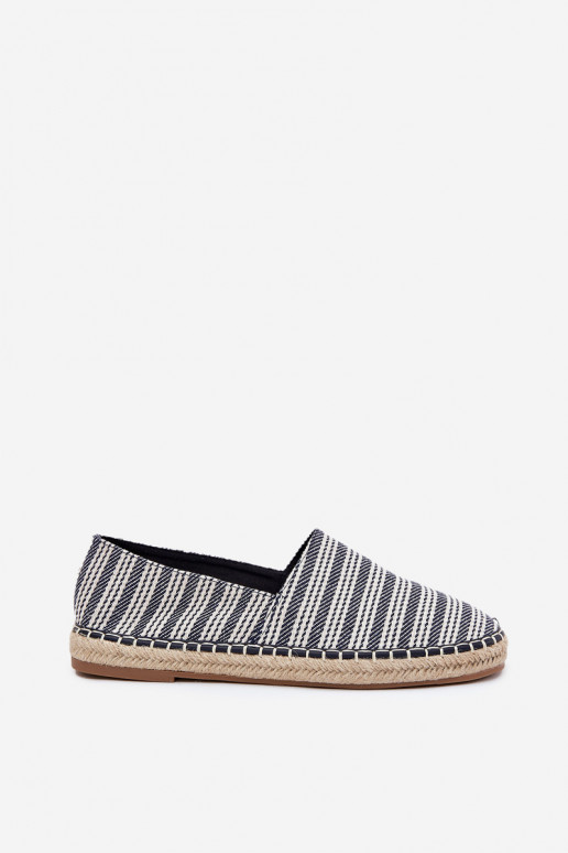 Espadrilles Männlich Mit Zopf Dunkelblau Daniell