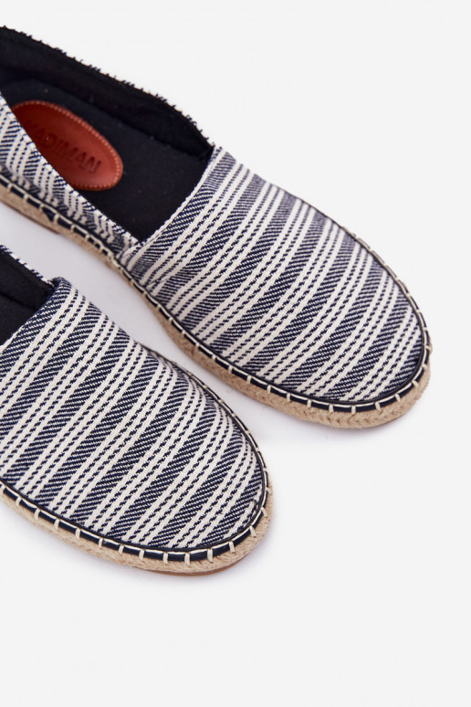 espadrilles Mâle Avec tresse bleu foncé Daniell