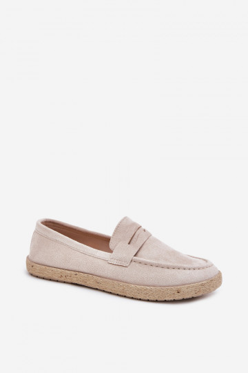 Mocassins Mâle Avec tresse beige Fiamar