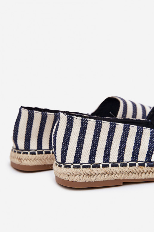 Männlich Espadrilles Z  mit Streifen Dunkelblau Kerenz Männlich Espadrilles Z  mit Streifen Dunkelblau Kerenz