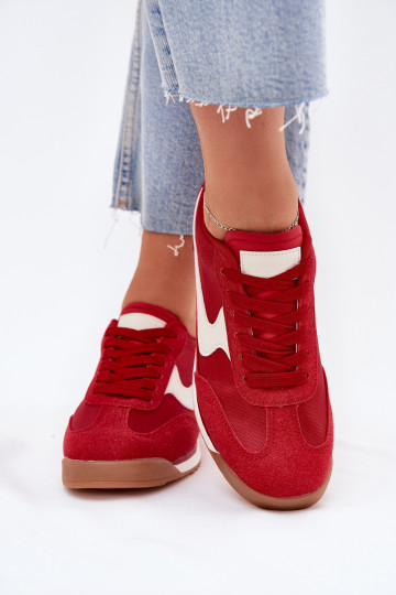 sportschoenen Sneakers model schoenen Dames rood Zerina 2