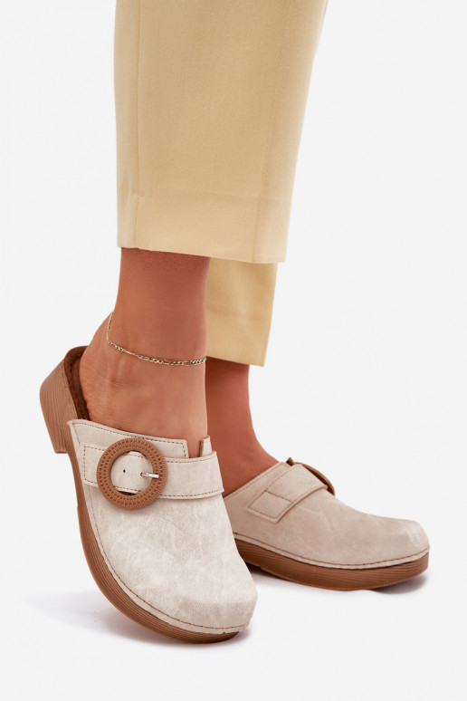 Hausschuhe Verstopfungen Feminin mit Schnallen Inblu TF000001 Beige Hausschuhe Verstopfungen Feminin mit Schnallen Inblu TF000001 Beige
