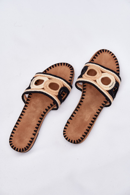 SzydełkoZue Damenhausschuhe mit breiten Absätzen schZuarze Farbe Nirina SzydełkoZue Damenhausschuhe mit breiten Absätzen schZuarze Farbe Nirina