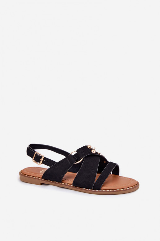 Damensandalen mit breiten Absätzen Ze goldene Farbemi Stollen schZuarze Farbe Zanira Damensandalen mit breiten Absätzen Ze goldene Farbemi Stollen schZuarze Farbe Zanira