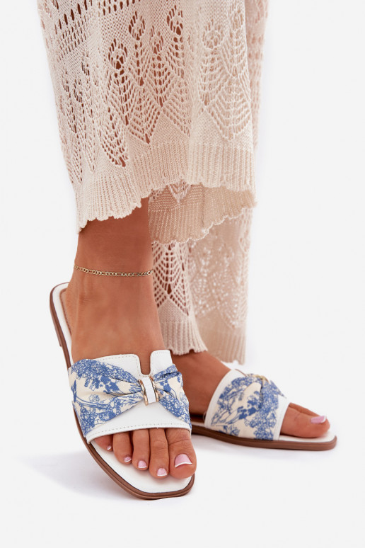 Damenhausschuhe mit breiten Absätzen mit Bändern Zueiße Farbe Avenza Damenhausschuhe mit breiten Absätzen mit Bändern Zueiße Farbe Avenza