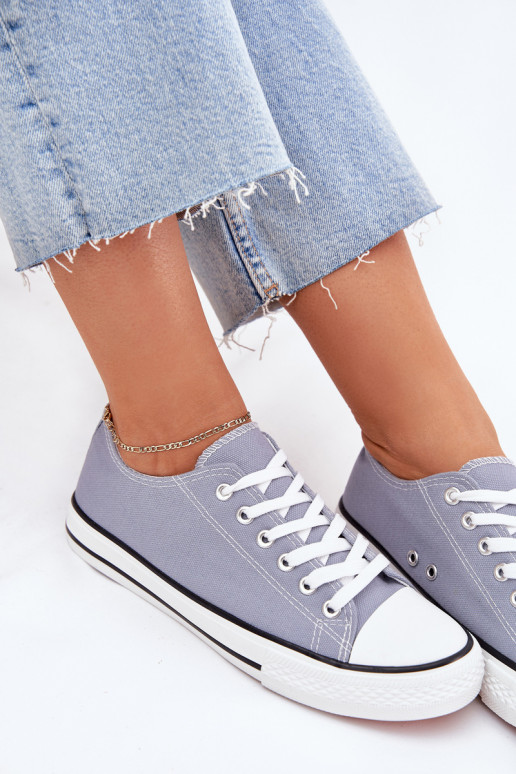 Féminin Modèle classique chaussures décontractées couleur bleue Omerta