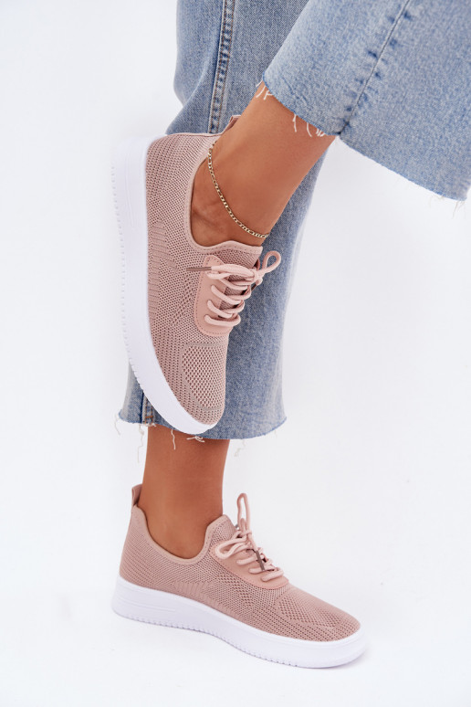 materiaal Persistent model sportschoenen met platform Dames roze Kalyra