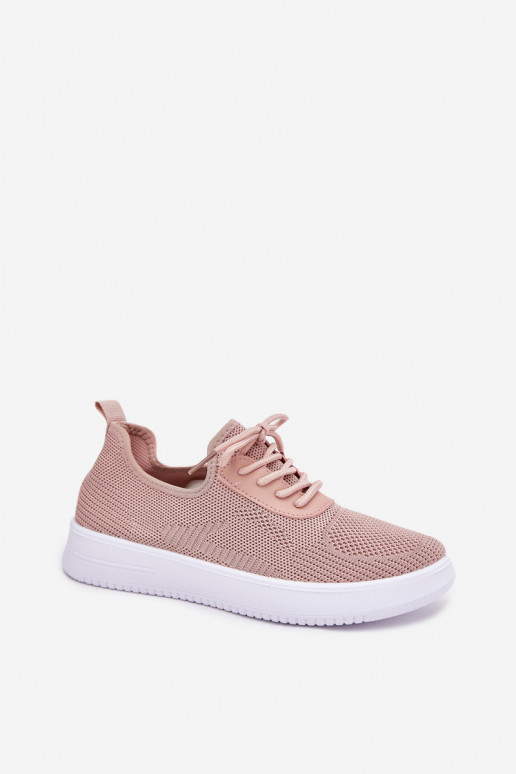materiaal Persistent model sportschoenen met platform Dames roze Kalyra