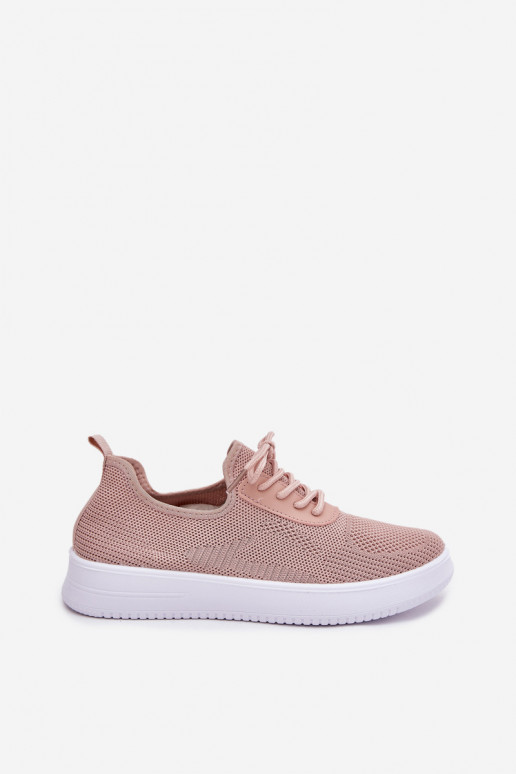 materiaal Persistent model sportschoenen met platform Dames roze Kalyra