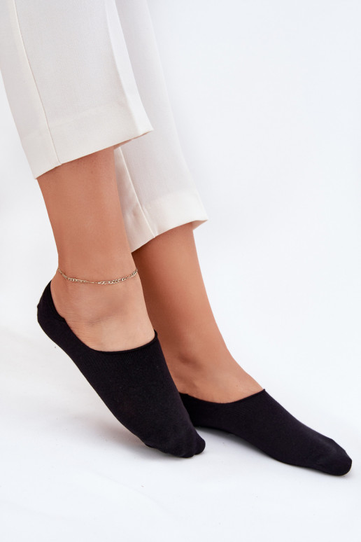 Chaussettes pour femmes Micropieds de page BambusoÀe couleur noire