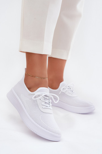  Un modèle convaincant baskets avec une plateforme Féminin couleur blanche Kalyra 2