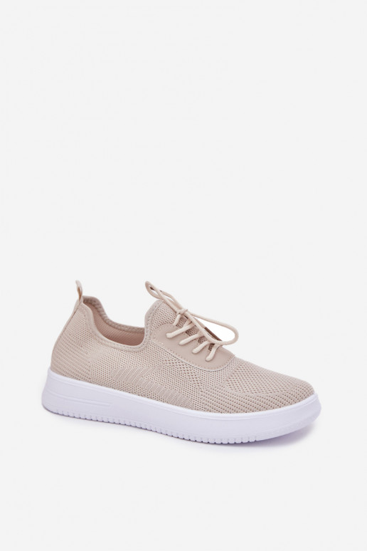 materiaal Persistent model sportschoenen met platform Dames beige Kalyra materiaal Persistent model sportschoenen met platform Dames beige Kalyra