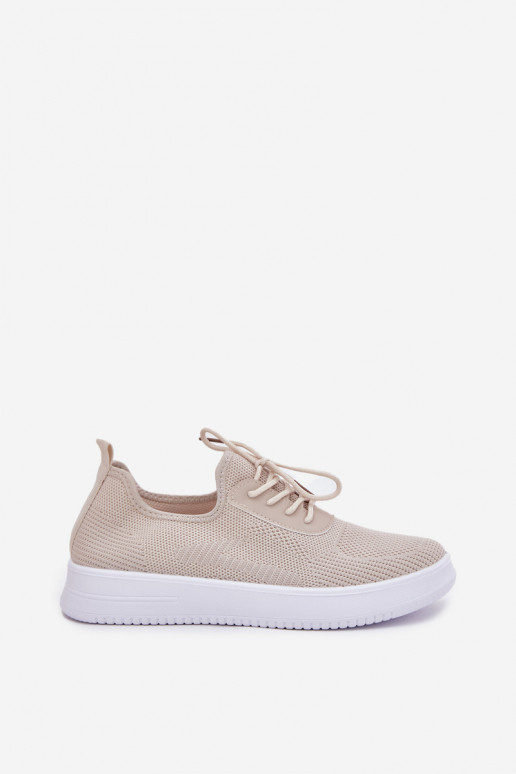 materiaal Persistent model sportschoenen met platform Dames beige Kalyra materiaal Persistent model sportschoenen met platform Dames beige Kalyra