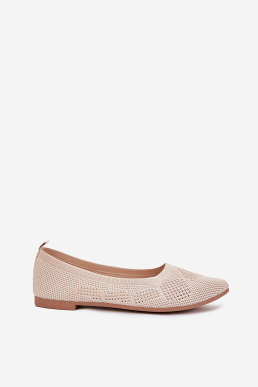 Ballerinas van stof Dames beige Zelira