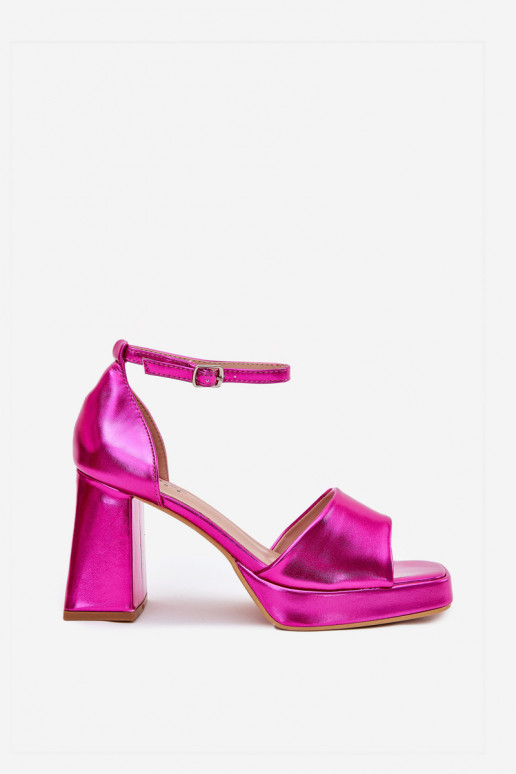 Lackierte Sandalen für Damen mit Absätzen pinke Farbe Es mussrila Lackierte Sandalen für Damen mit Absätzen pinke Farbe Es mussrila