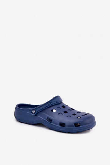 Donkerblauwe heren lichte slippers LEMIGO 807