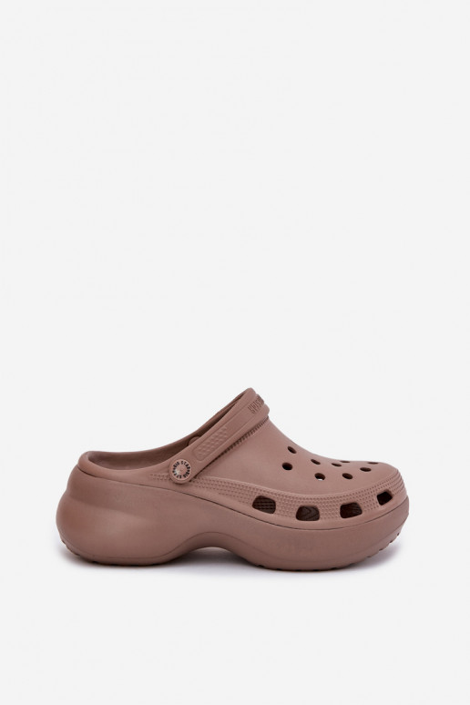 LichtgeInicht pantoffels Damespantoffels met trendy massieve zolen Big Star RR274A121 beige