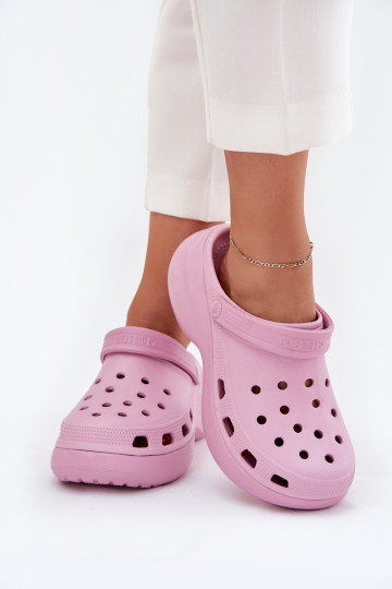 LichtgeInicht pantoffels Damespantoffels met trendy massieve zolen Big Star RR274A120 roze 2