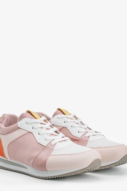 Weiße Schuhe mit gelben Einsätzen,...