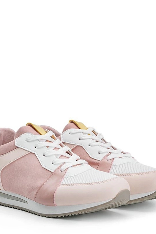 Witte schoenen met gele accenten,...