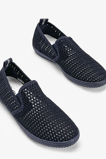 Donkerblauwe open schoenen, „Mallory" 2