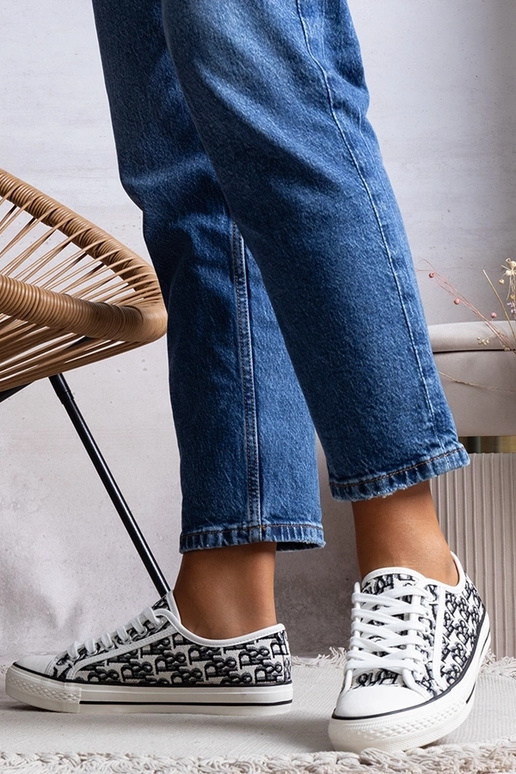 Zwart-witte dames schoenen, „Rimmie"