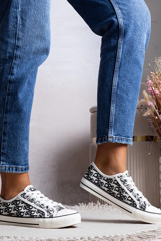 Zwart-witte dames schoenen, „Rimmie"