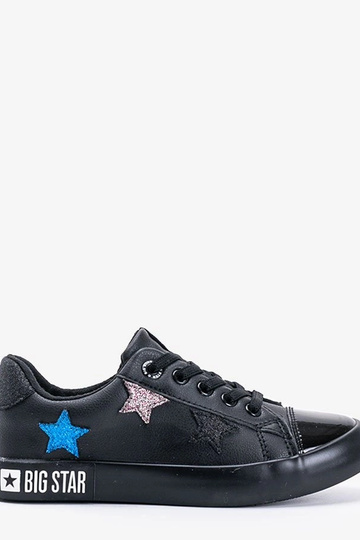 Schwarze Kinderfreizeitschuhe, „Big Star" 2
