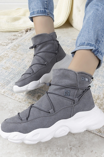 Bottes d'hiver grises et...