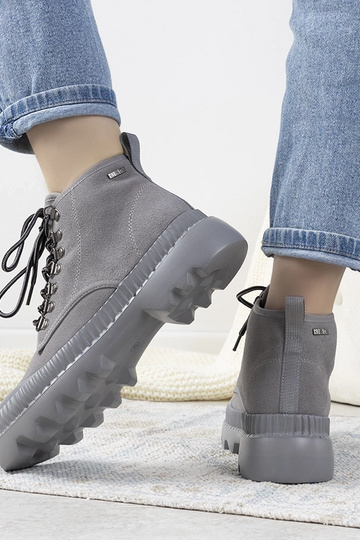 Bottines sportives grises pour femmes, « Big Star Laprise » 2