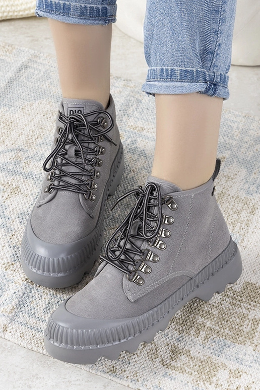 Grijze dames sportschoenen, „Big Star...