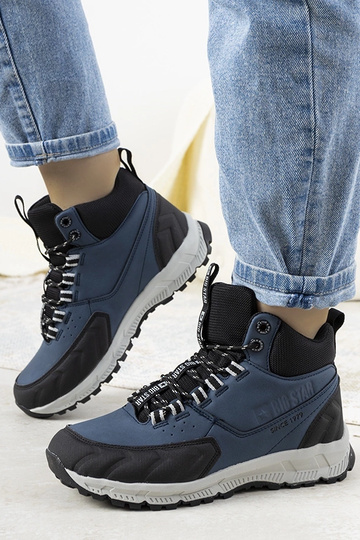 Donkerblauwe wandelschoenen, „Big Star Ivanna"