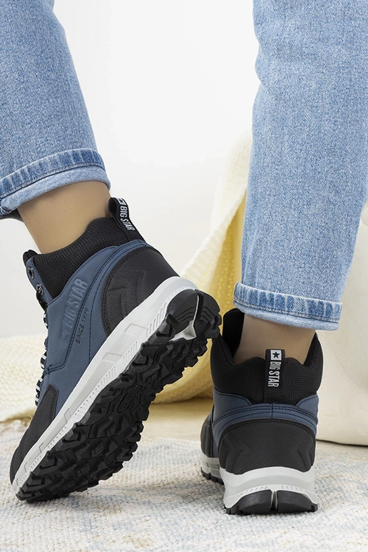 Donkerblauwe wandelschoenen, „Big... Donkerblauwe wandelschoenen, „Big...