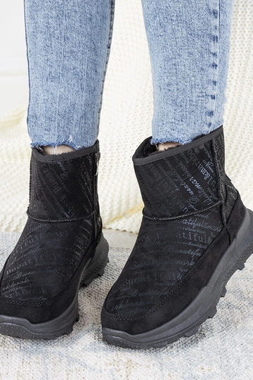 Bottes d'hiver noires pour...