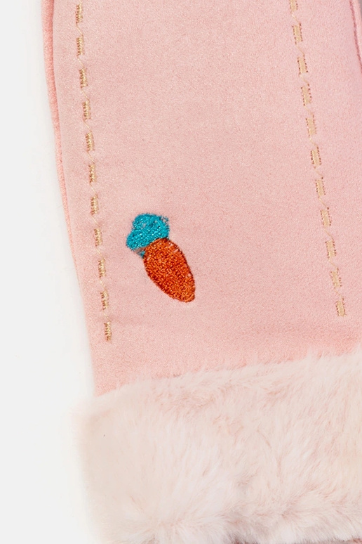 Gants pour enfants rose carotte