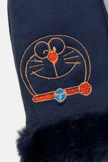 Marineblaue Kitty Kinderhandschuhe 2