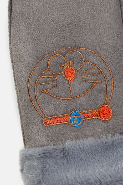 Kitty Graue Kinderhandschuhe