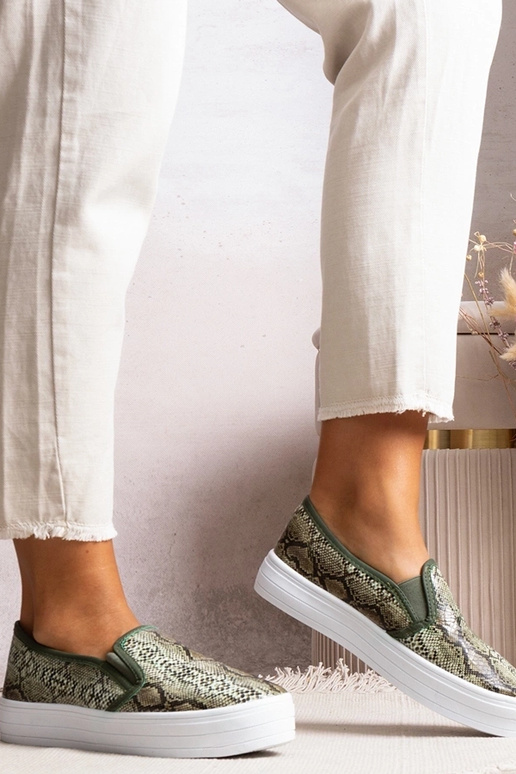 Grønne Slip On Irving Sneakers Grønne Slip On Irving Sneakers