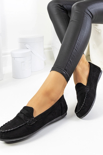 Mocassins noirs pour femmes Nieves
