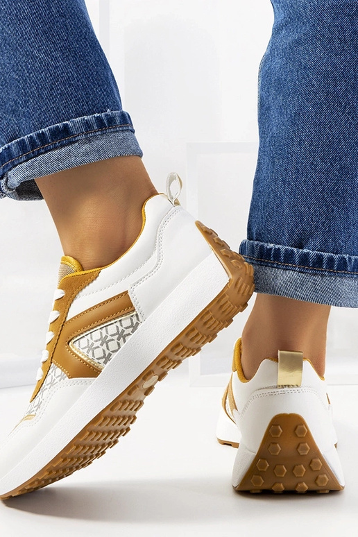 Witte dames sportschoenen, „Isham"