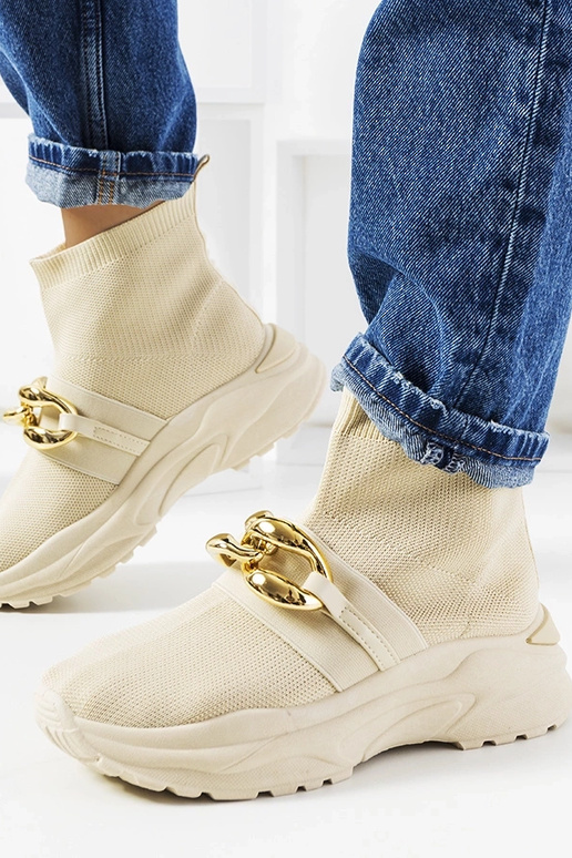 Martina beige high top sneakers Martina beige high top sneakers